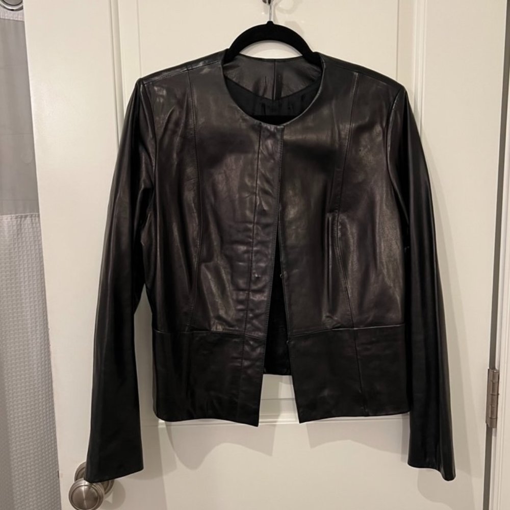 Brooks Brother Leather Bomber Jacket